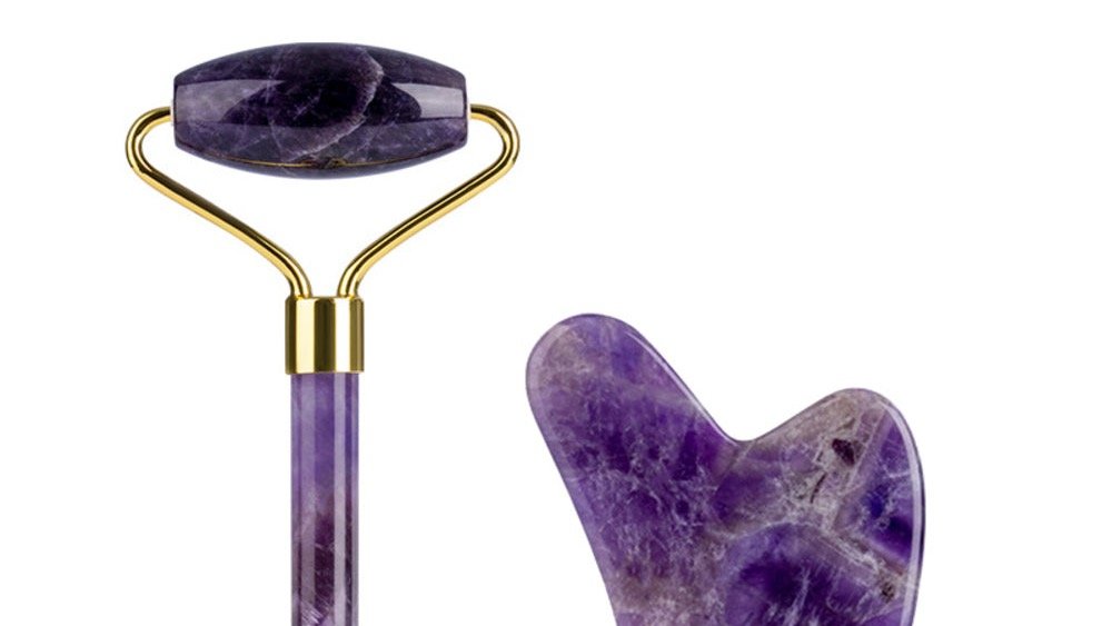Gua Sha Facial Massage Gift Set Amethyst
