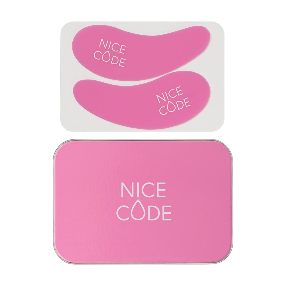 Nice Code - Reusable eye patches, pink, in a case