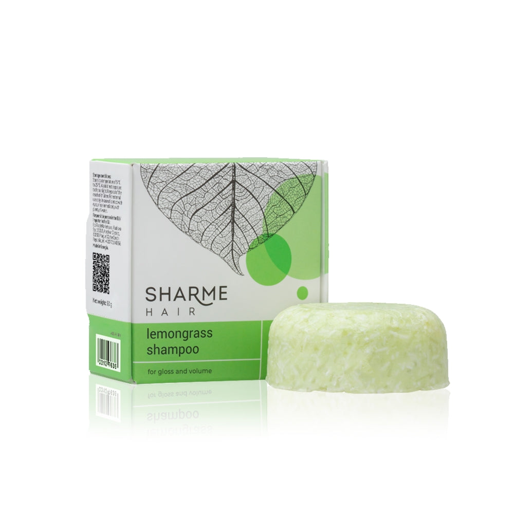 Sharme Hair - Natural Solid Shampoo Lemongrass for dry hair