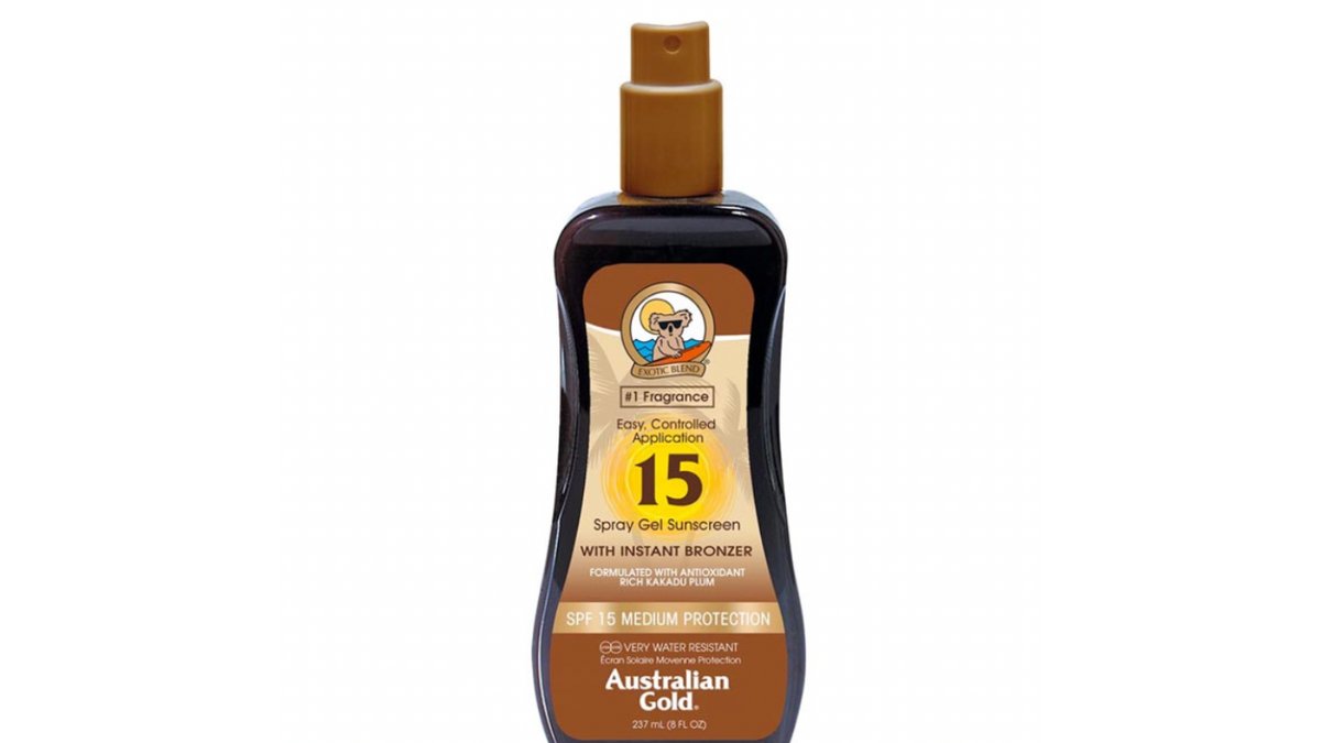 Australian Gold Spray Gel Sunscreen with Bronzer SPF 15