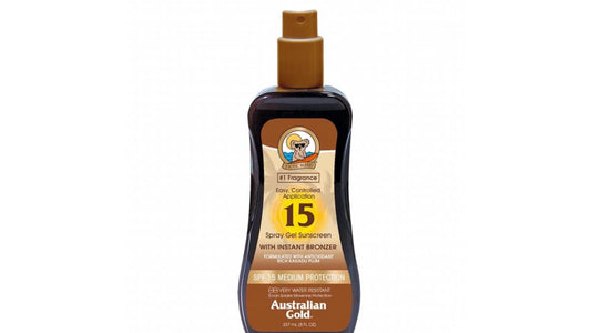 Australian Gold Spray Gel Sunscreen with Bronzer SPF 15