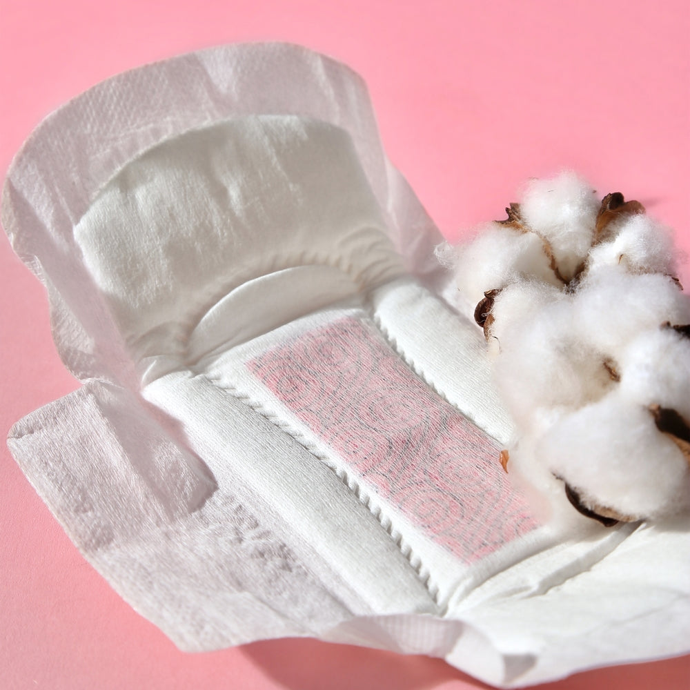 INTILIA - cotton sanitary pads with chitin inlay