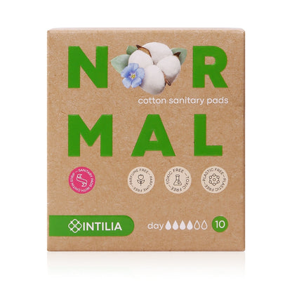 INTILIA - cotton sanitary pads with chitin inlay