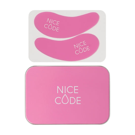 Nice Code - Reusable eye patches, pink, in a case