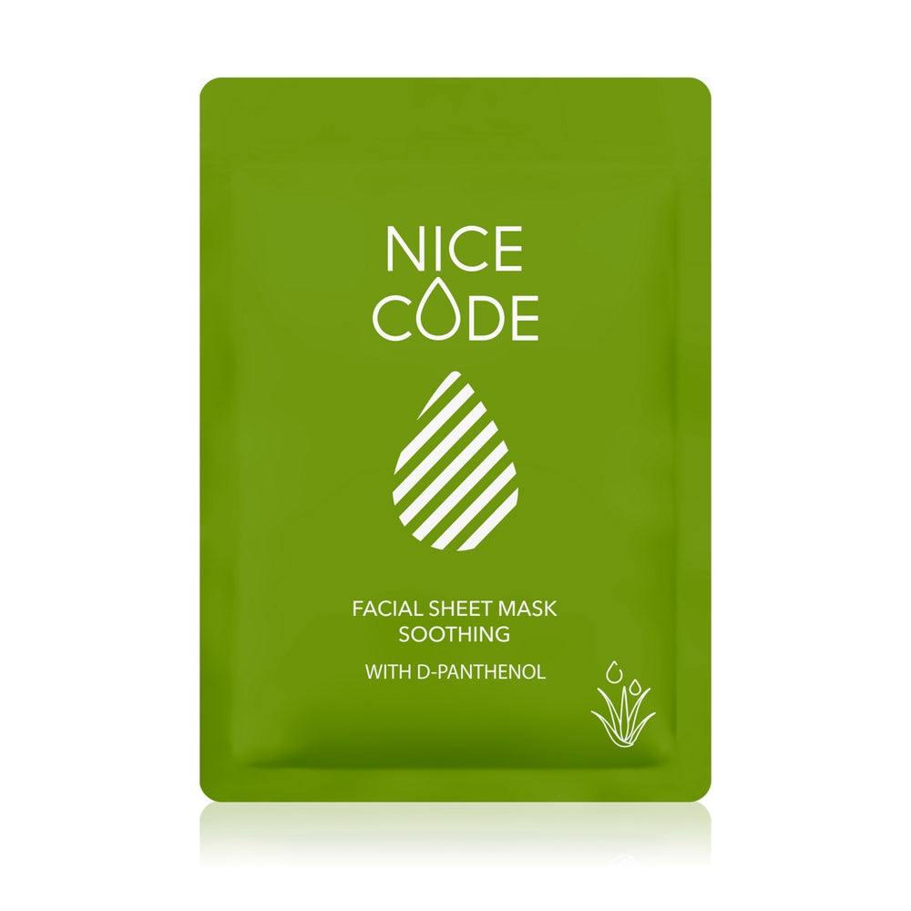 Nice Code - Soothing sheet face mask with D-panthenol